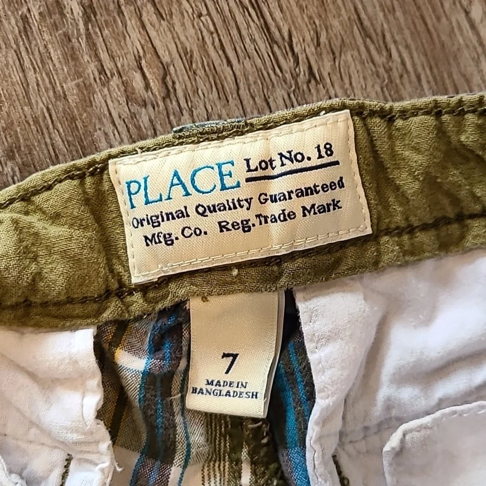Children's Place/Carter Gorilla Polo/Stay Cool Shirt with Plaid Shorts Size 7